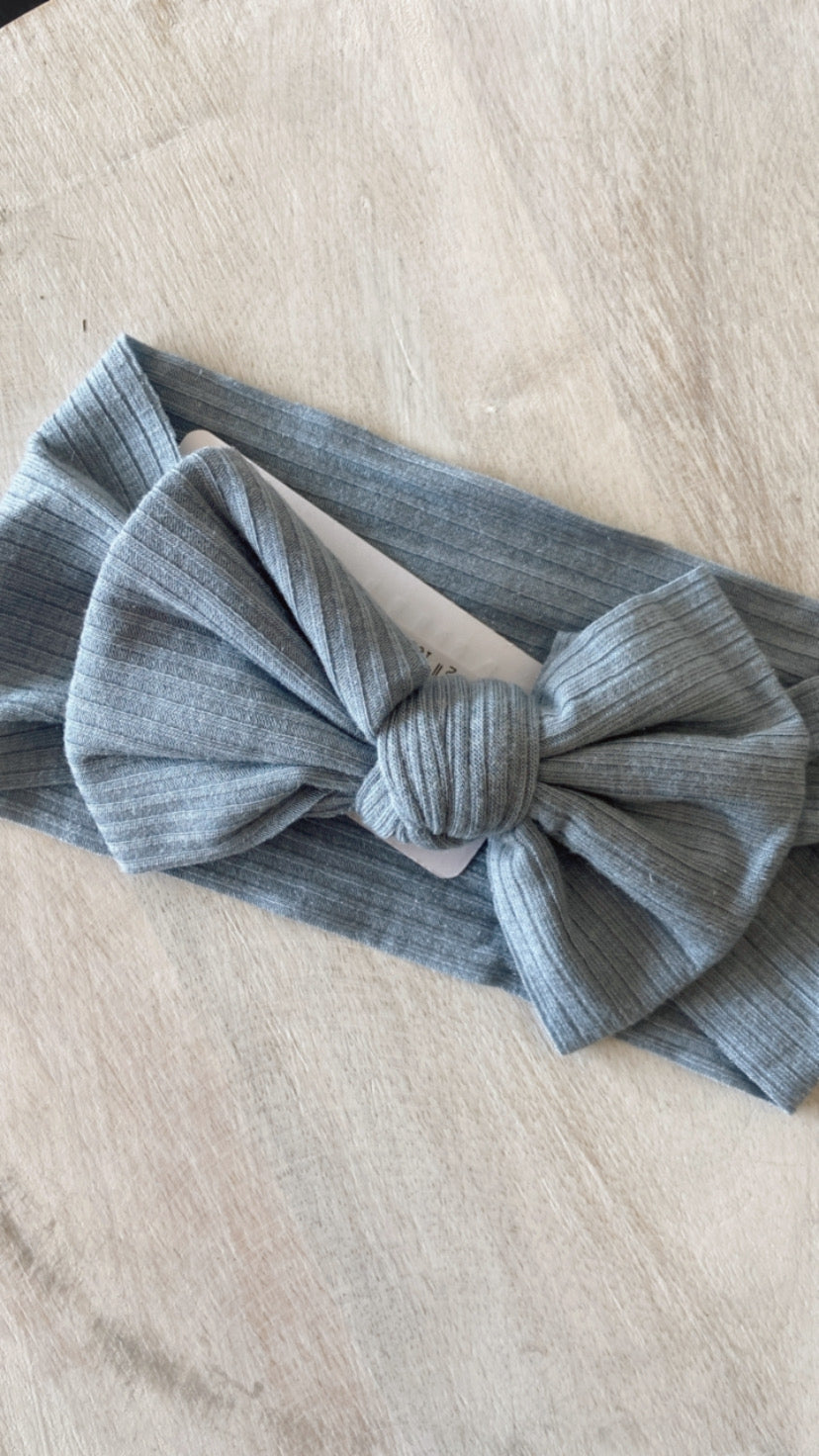 Ribbed Baby Bow | Multiple Colour Options
