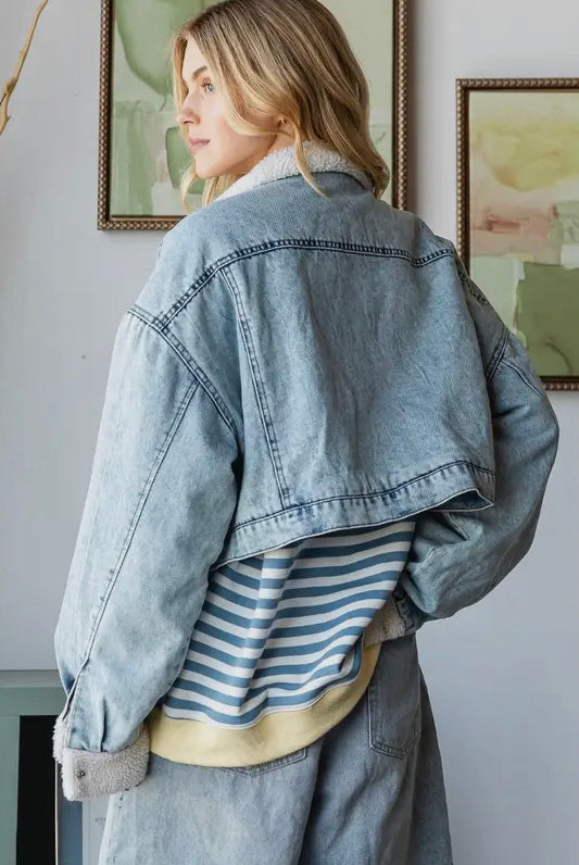 Stefani Sherpa Denim Jacket