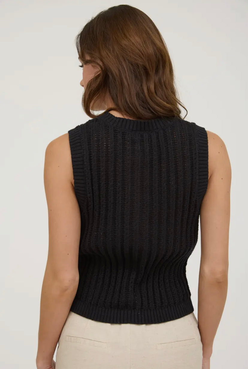 Marsella Cardi Vest | Black