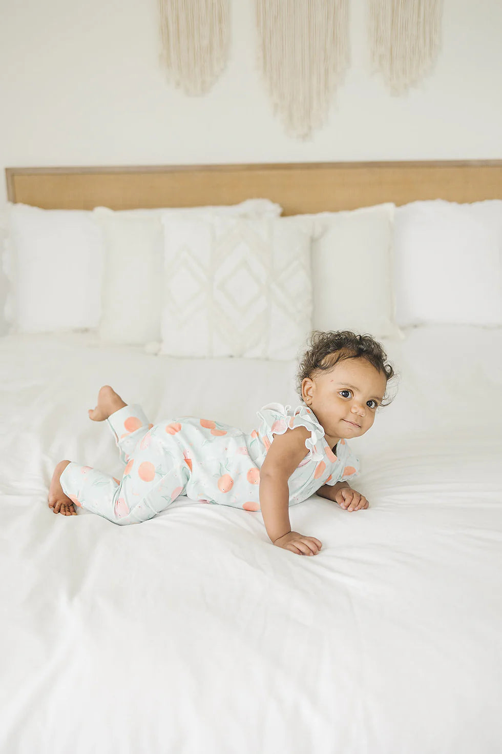 LOULOU LOLLIPOP | Peaches Ruffle Romper