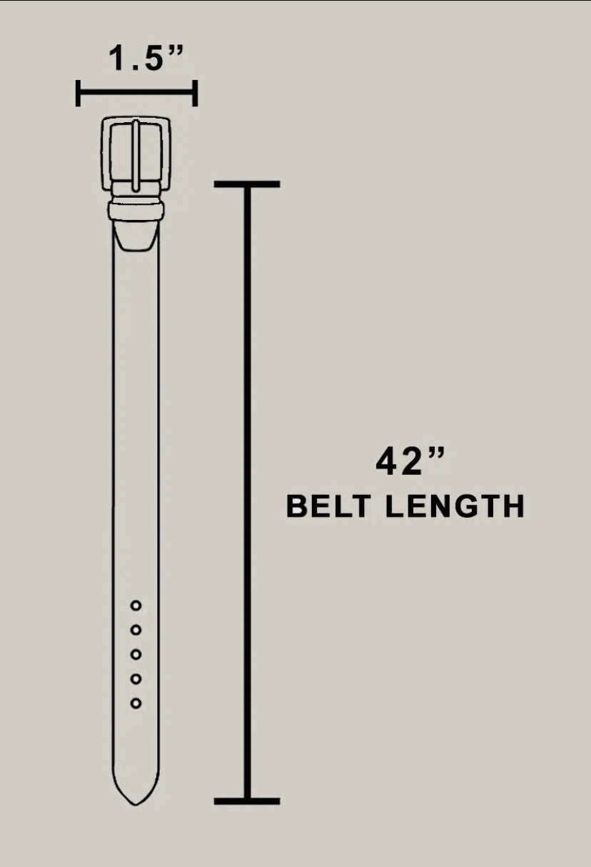 Halle Genuine Leather Square Belt - 2 Colour Options