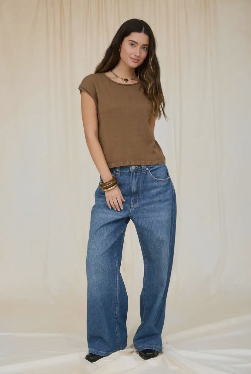 Kaplan Knit Top | Brown