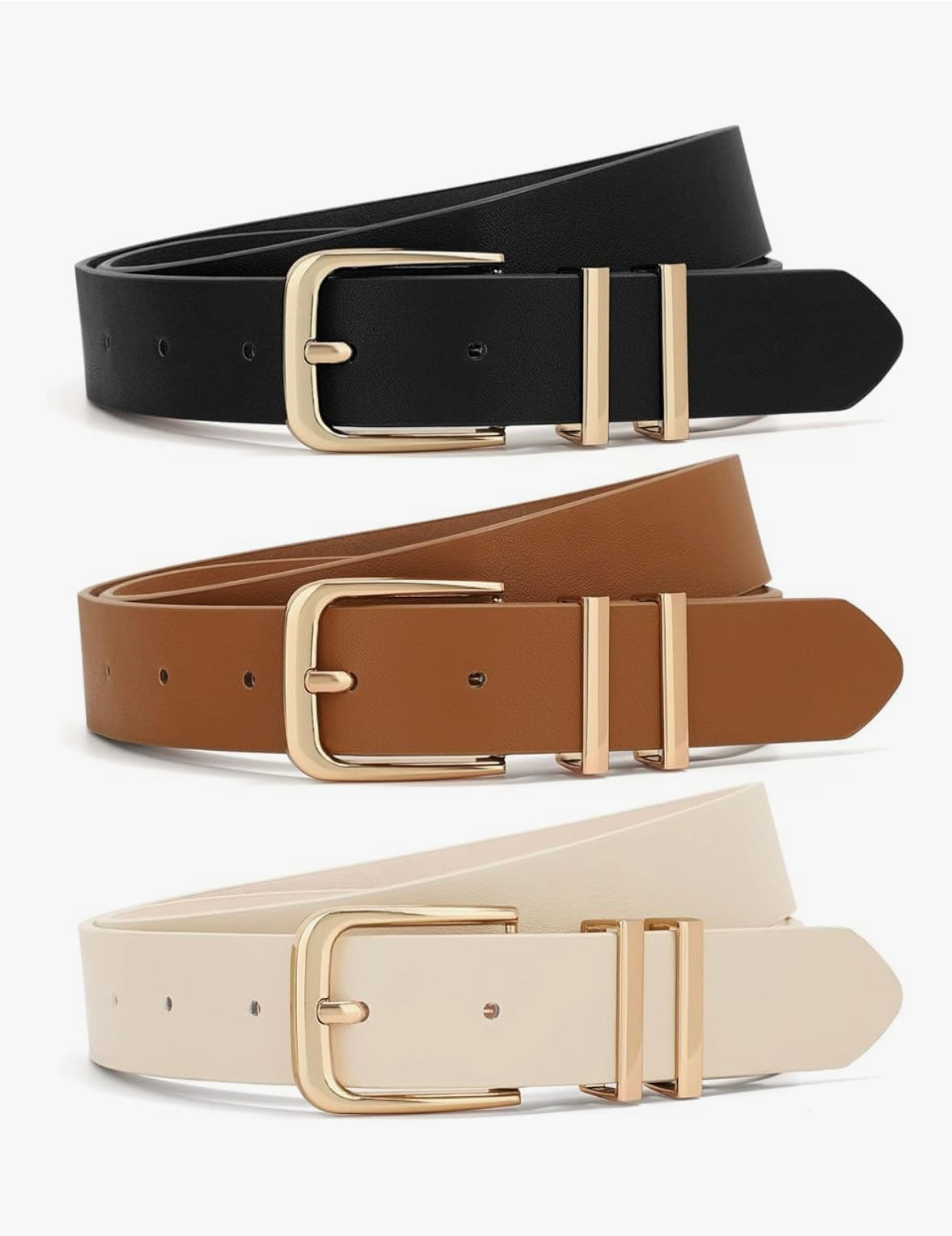Haller Faux Leather Belt | 3 Colour Options