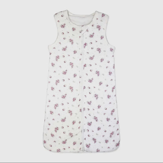 2 Layer Muslin/Mink Sleep Sack | Mauve Floral