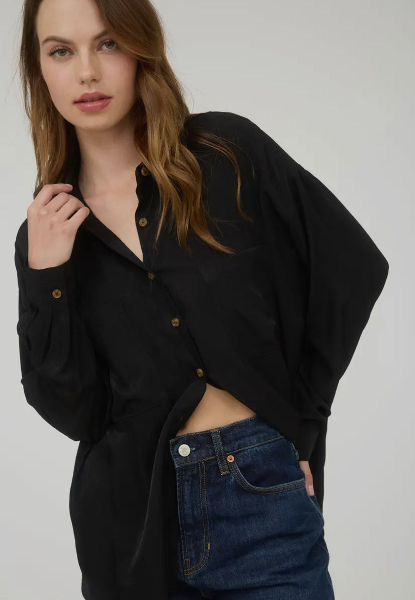 Maven Button Down Shirt | Black