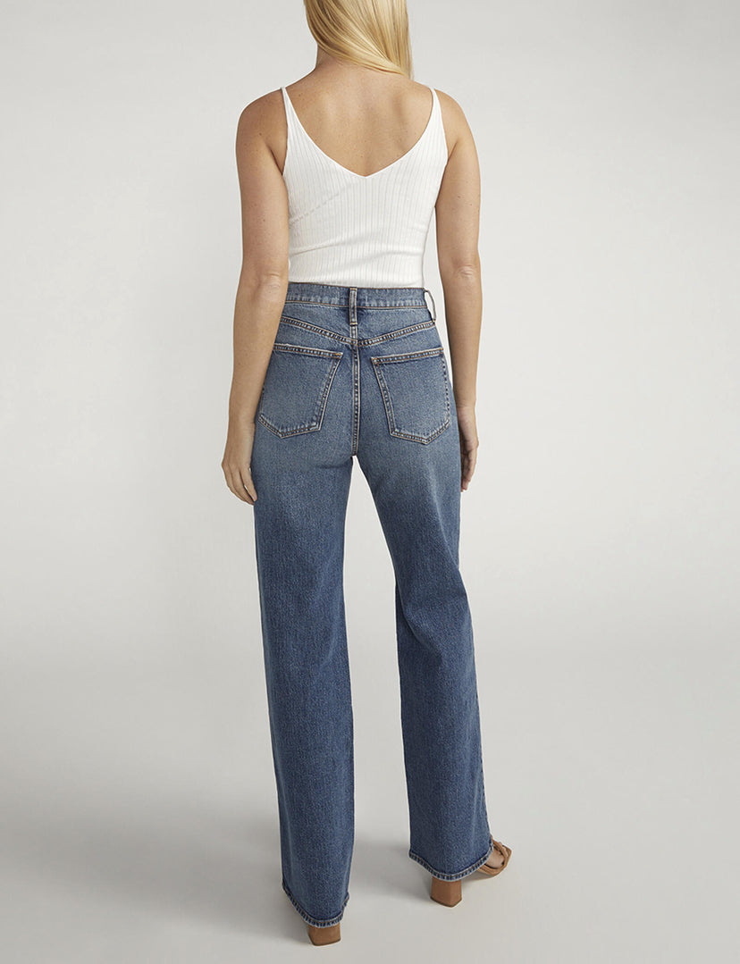 SILVER JEANS | Highly Desirable High Rise Trouser Leg Jeans RCS309