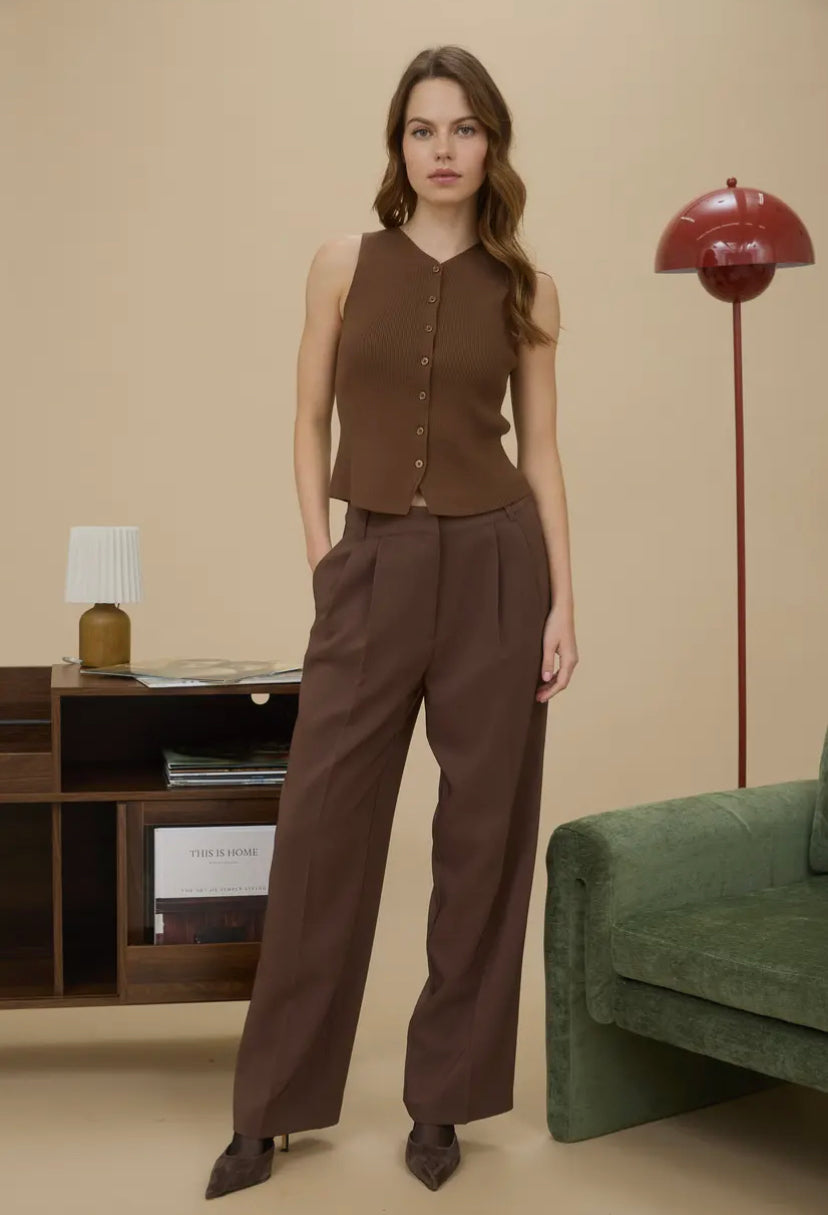 Kaye Vest | Brown