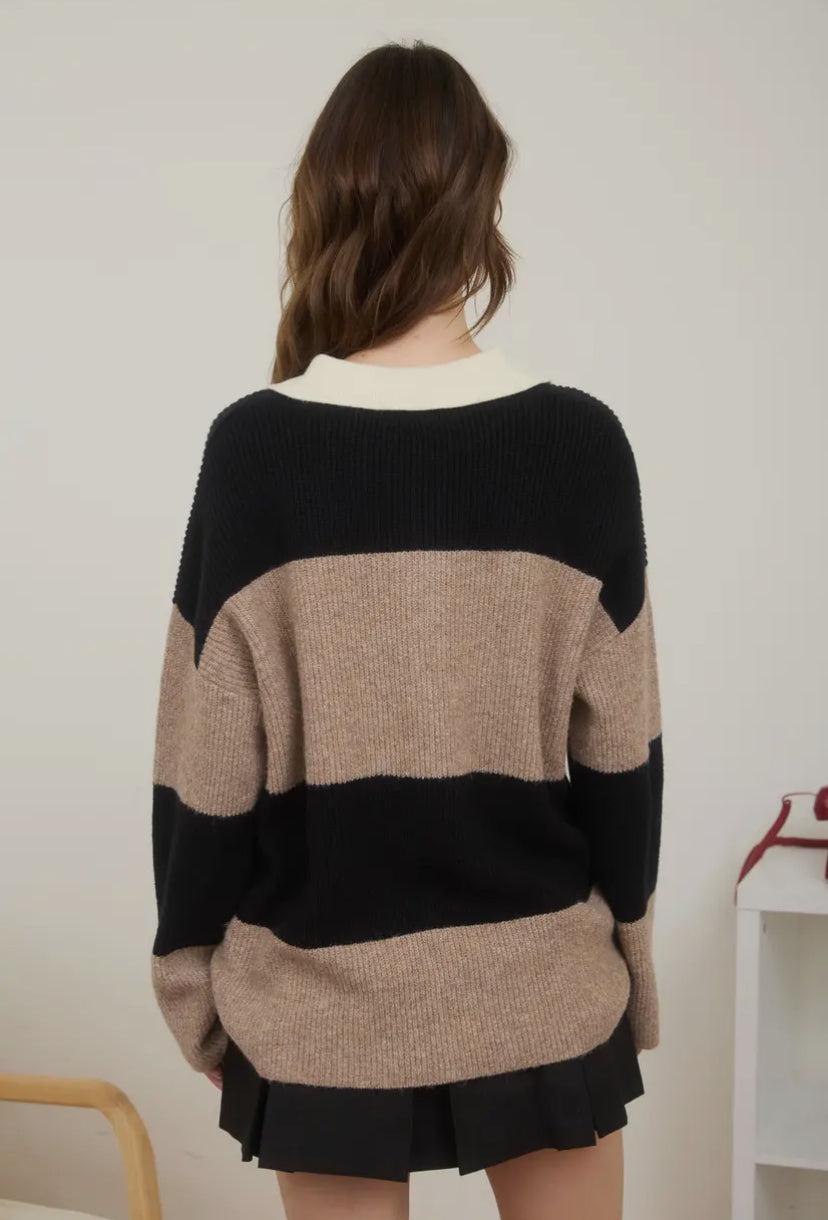 Harlyn Polo Sweater | Khaki
