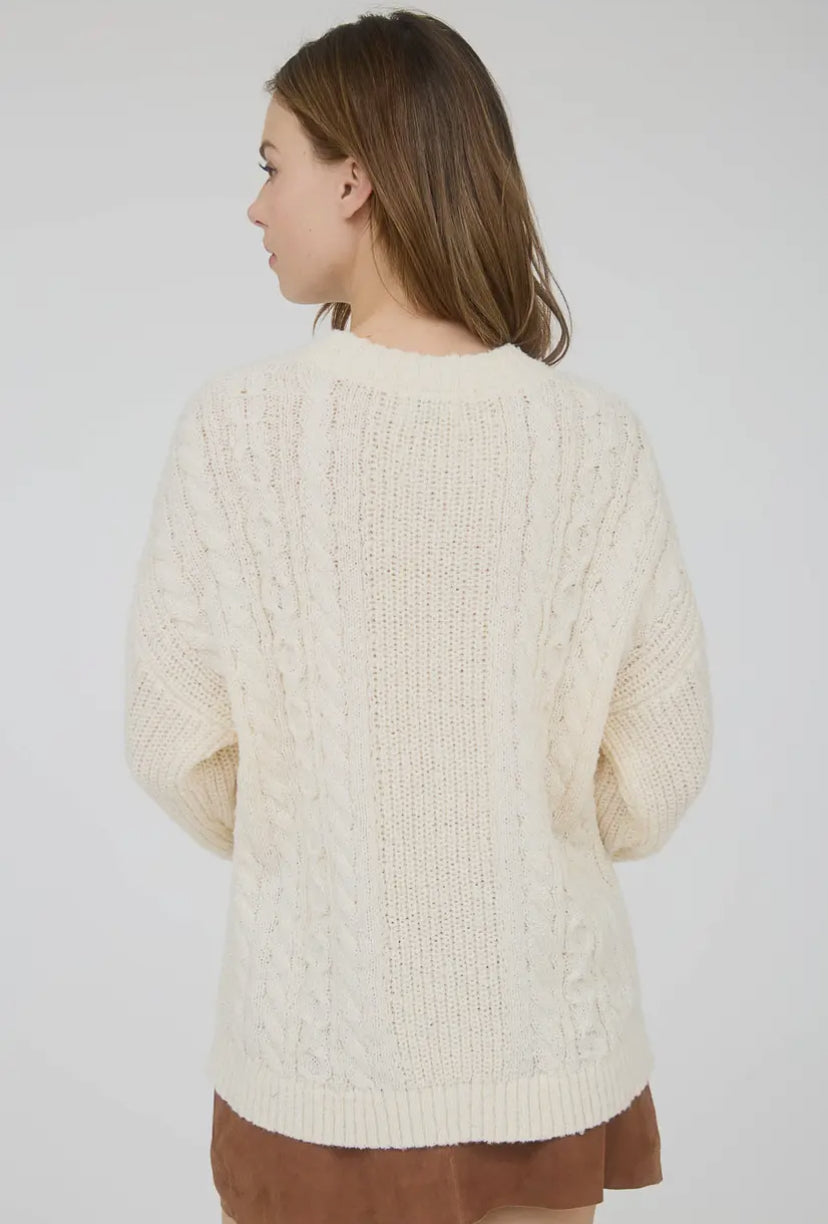 Elm Cable Knit | Cream