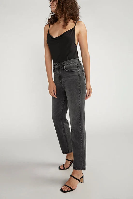 SILVER JEANS | Highly Desirable Straight BCS519 | Black Wash