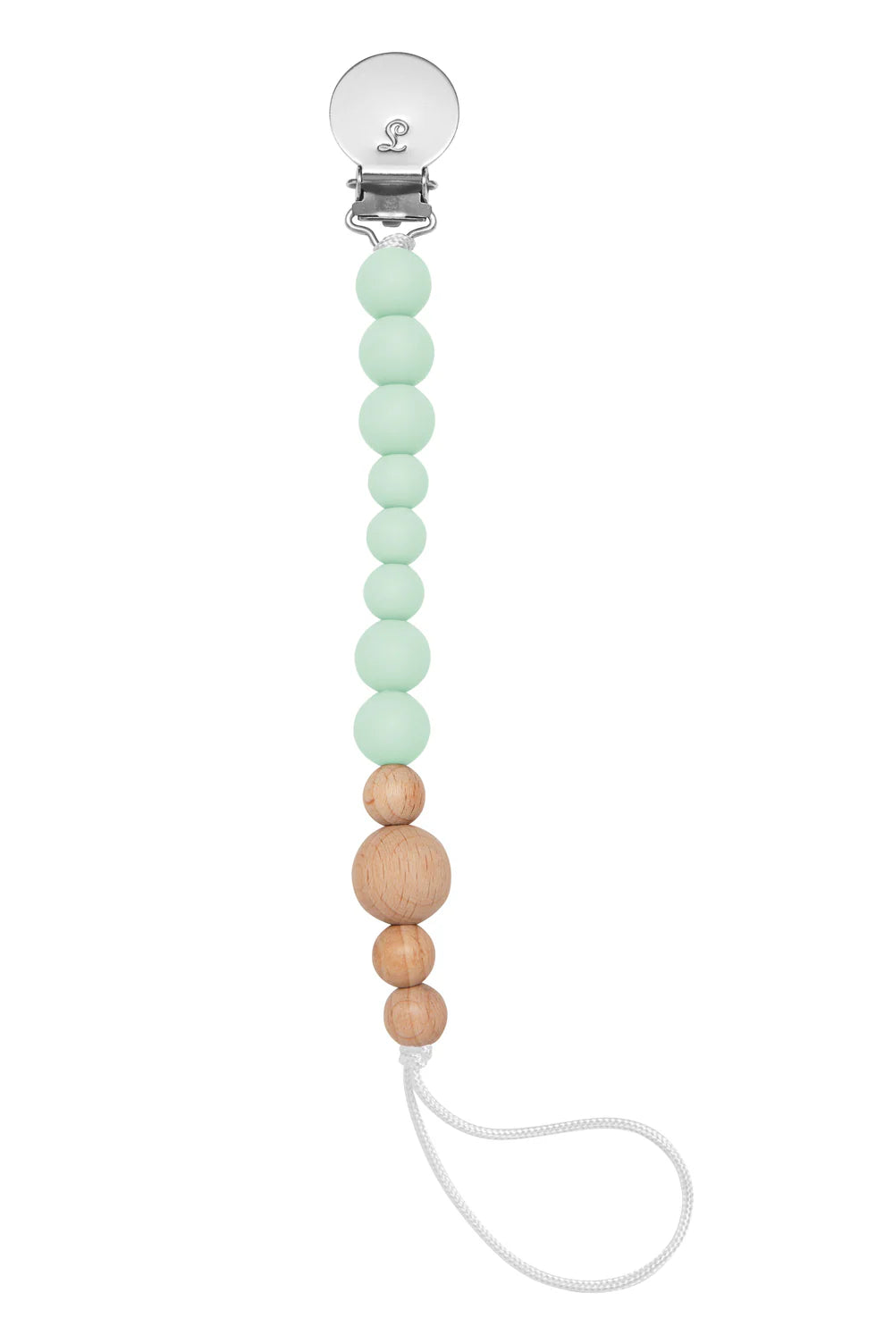 LOULOU LOLLIPOP | Colour Block Silicone & Wood Pacifier Clip | Multiple Colour Options