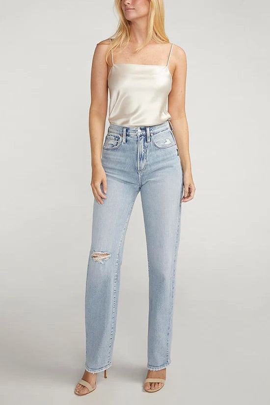 SILVER JEANS | Highly Desirable Straight RCS270 | Light Wash