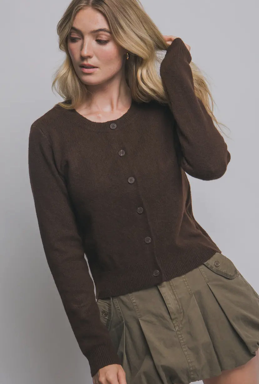 Heritage Cardi Sweater | Brown