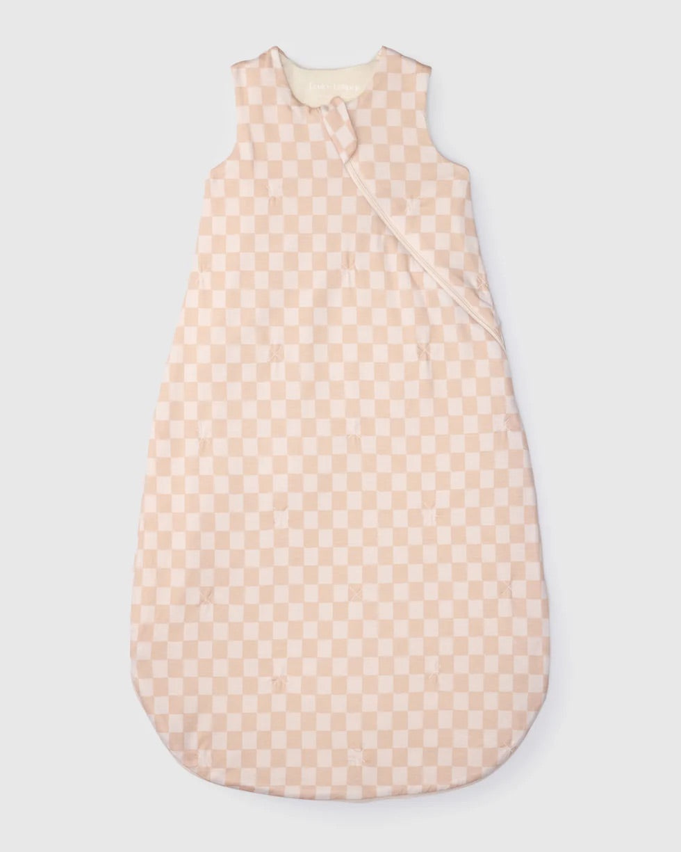 LOULOU LOLLIPOP | Pink Checkerboard Sleep Sack 1.0 TOG