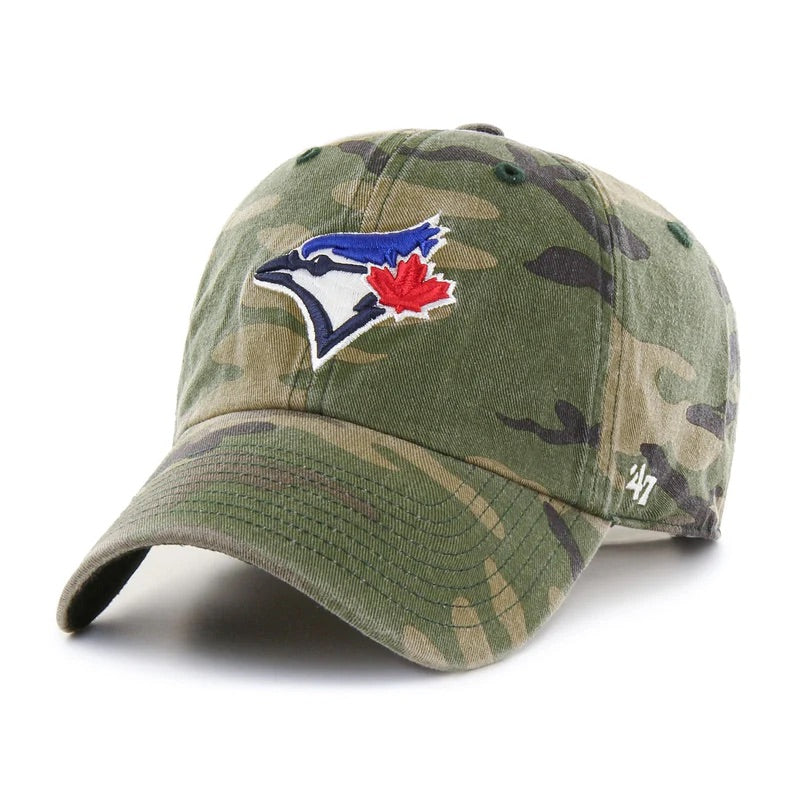 47 Brand MLB Blue Jays Clean Up Hat | Camo