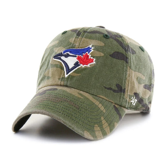 47 Brand MLB Blue Jays Clean Up Hat | Camo