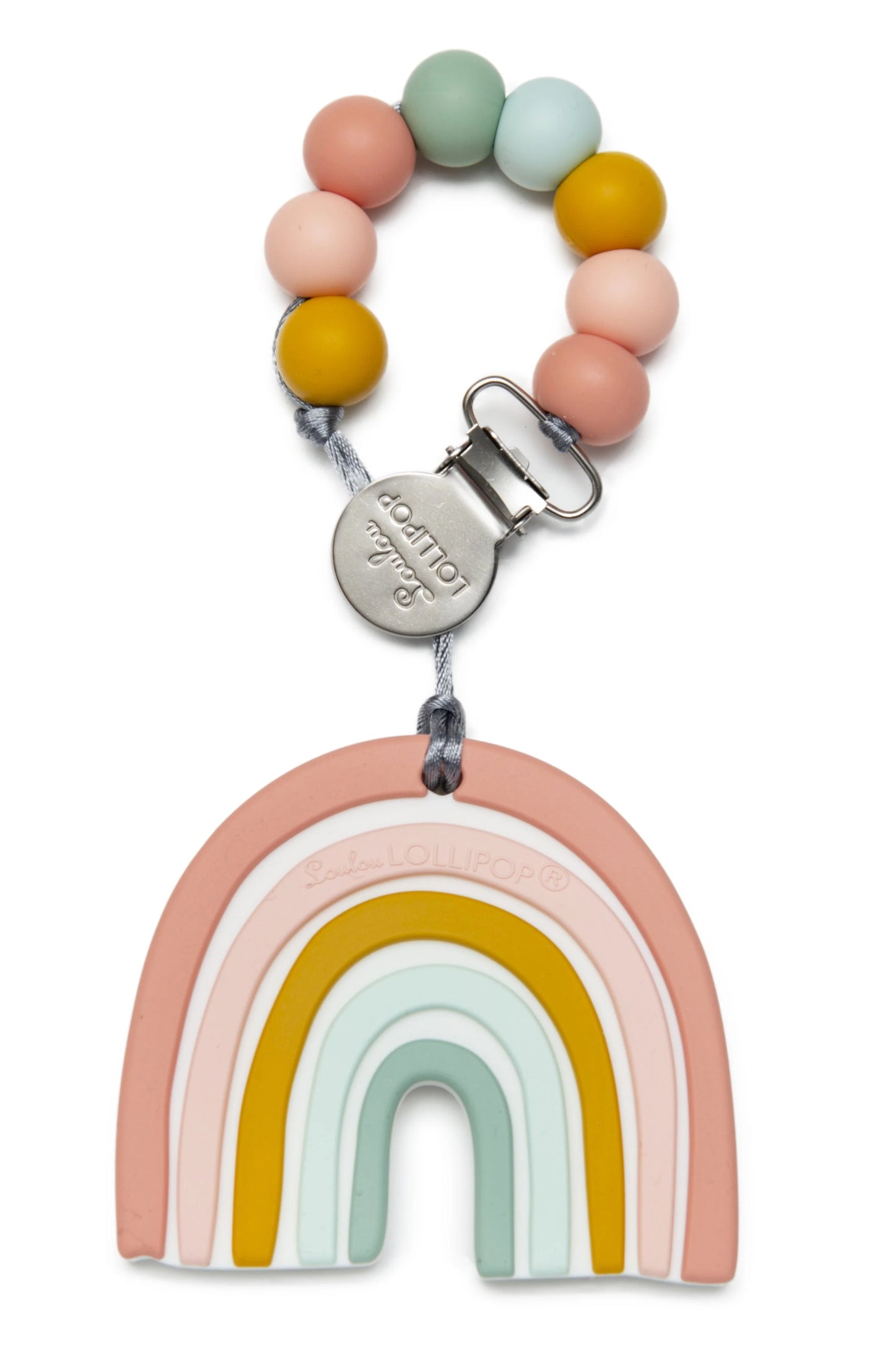 LOULOU LOLLIPOP | Silicone Teether Set | Pastel Rainbow