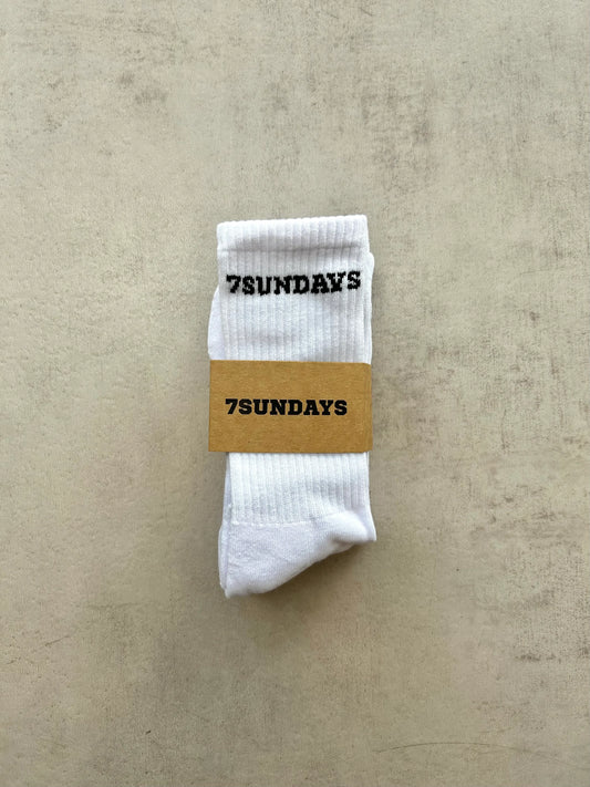 Seven Sundays White Crew Socks 3 Pack | 2 Style Options