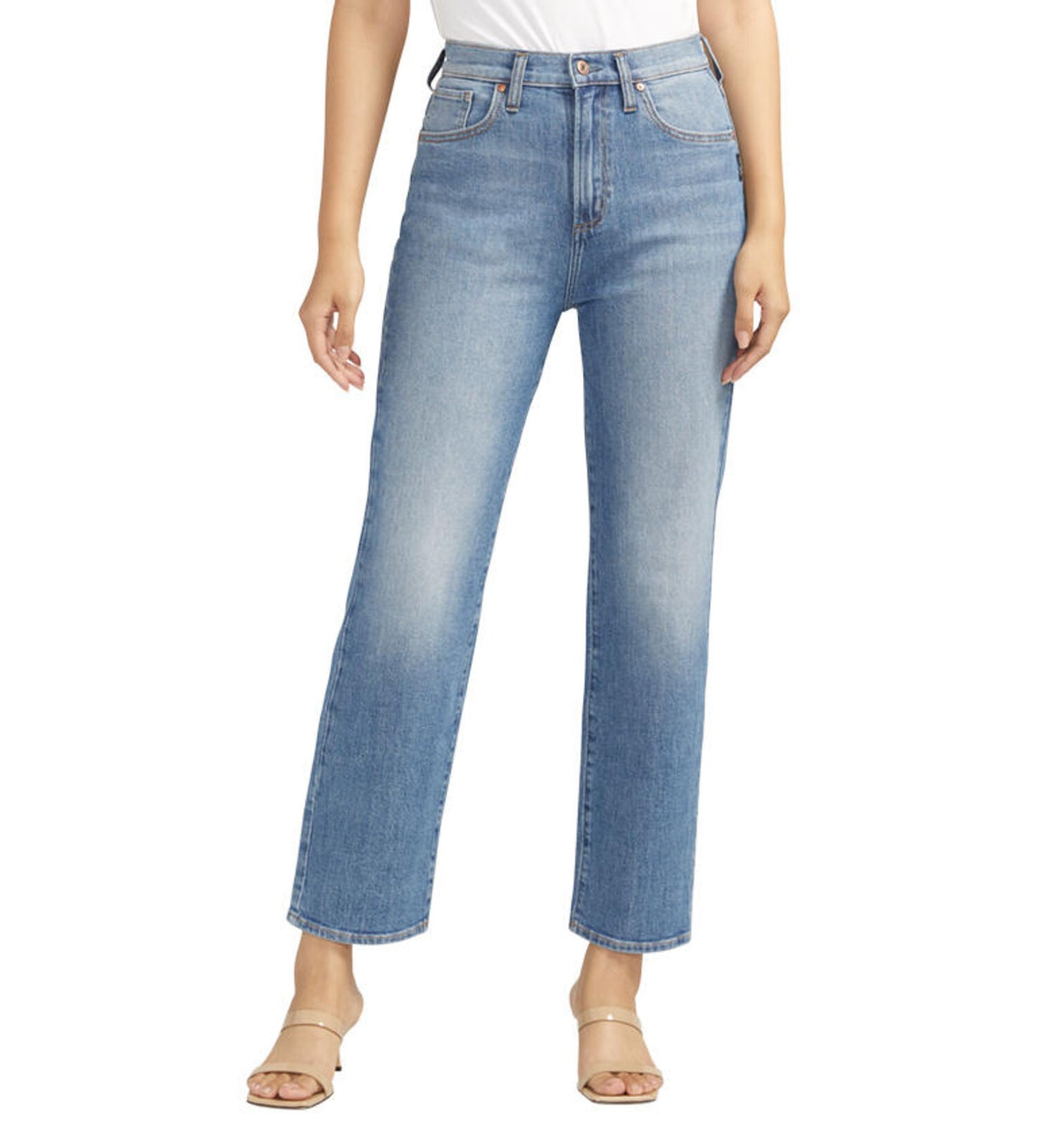SILVER JEANS | Highly Desirable Straight ACS264 | Medium Wash
