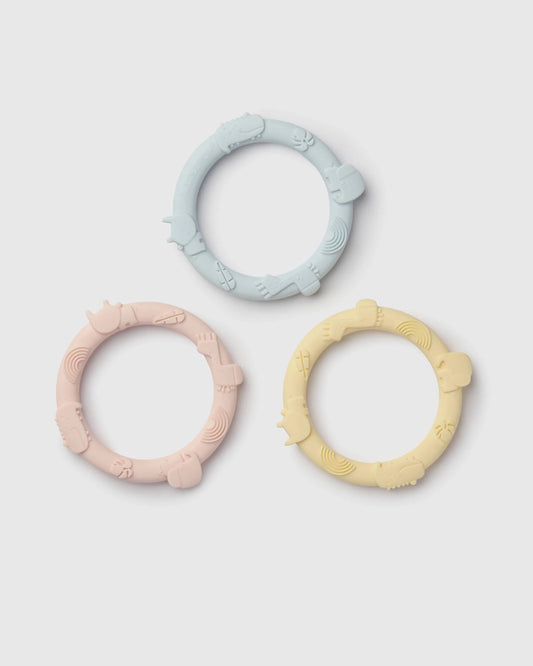 LOULOU LOLLIPOP | Wild Teething Ring Set | Multiple Colour Options
