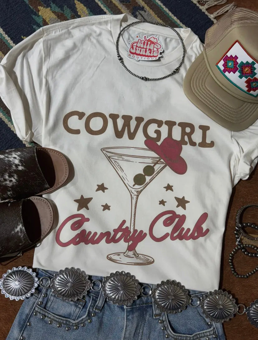 Cowgirl Country Club Tee