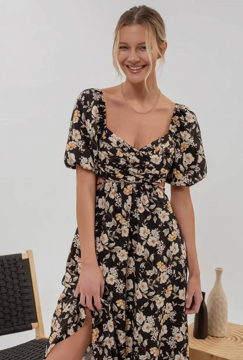 Alanna Floral Midi Dress
