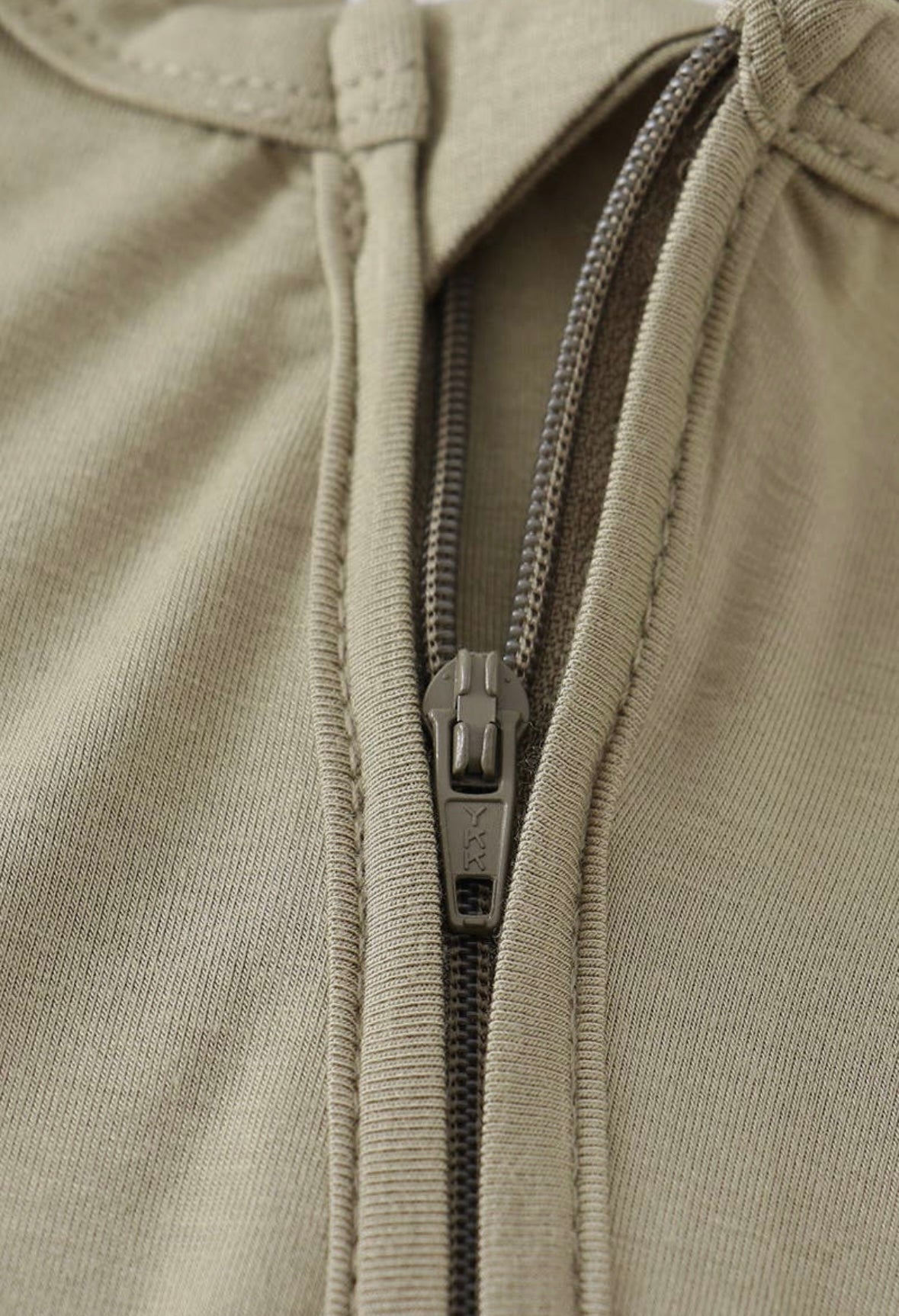 Bamboo Zipper Onesie | Sage