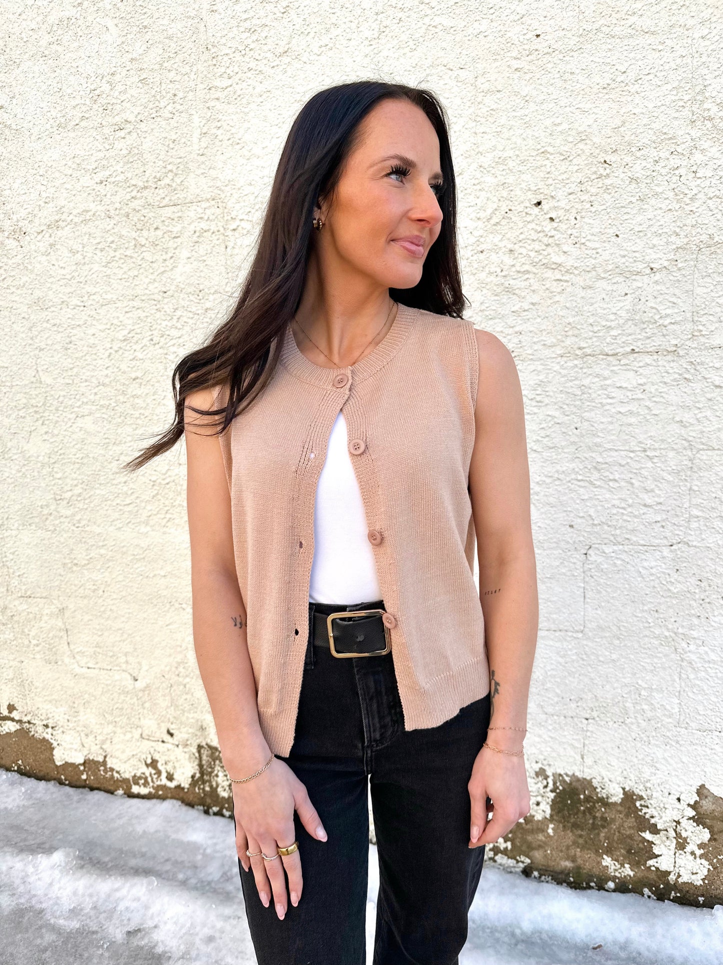 Leto Button Down Sweater Vest