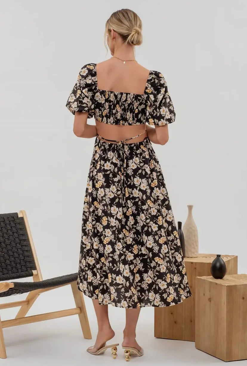 Alanna Floral Midi Dress