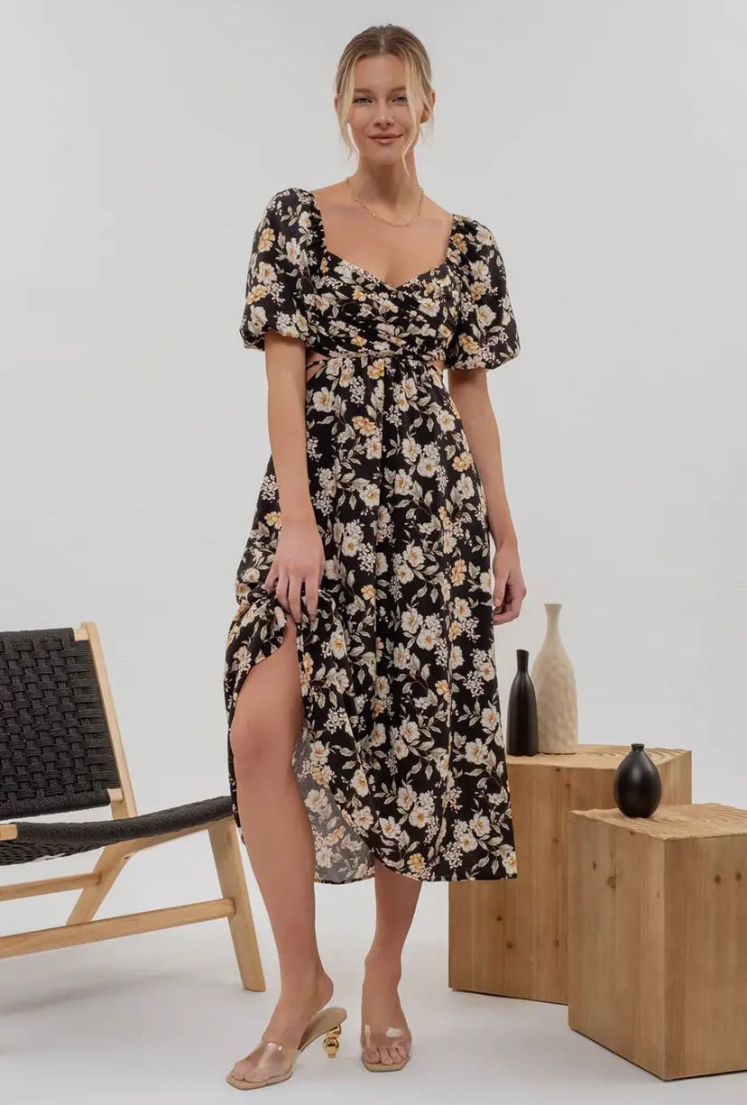 Alanna Floral Midi Dress