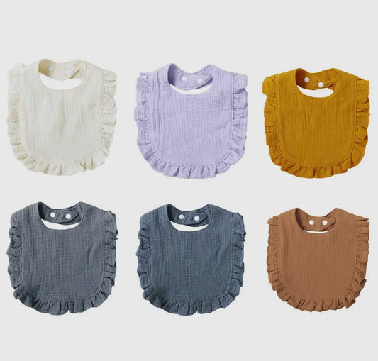 Ruffle Baby Bib | Multiple Colour Options