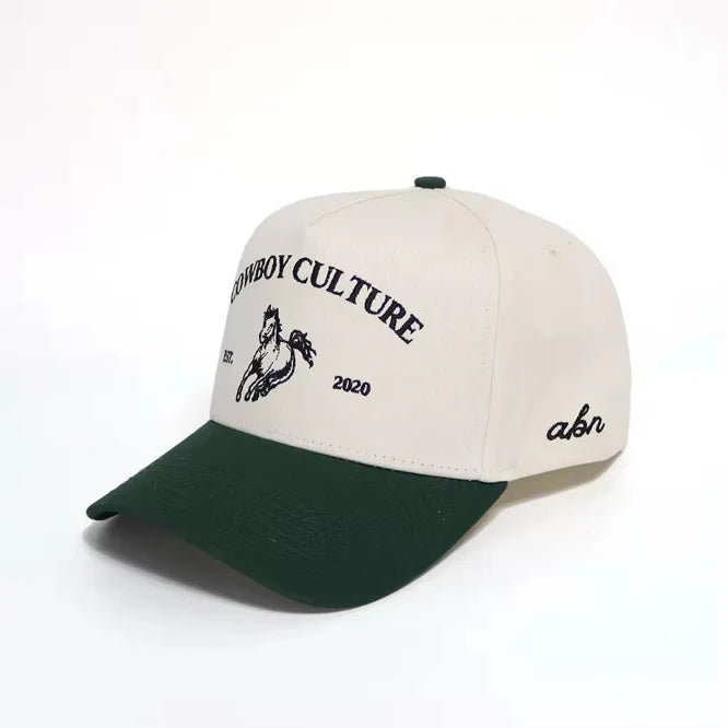 ABN Cowboy Culture Trucker Hat | Cream/Green