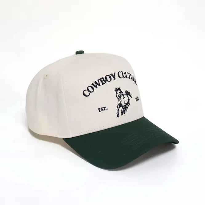 ABN Cowboy Culture Trucker Hat | Cream/Green
