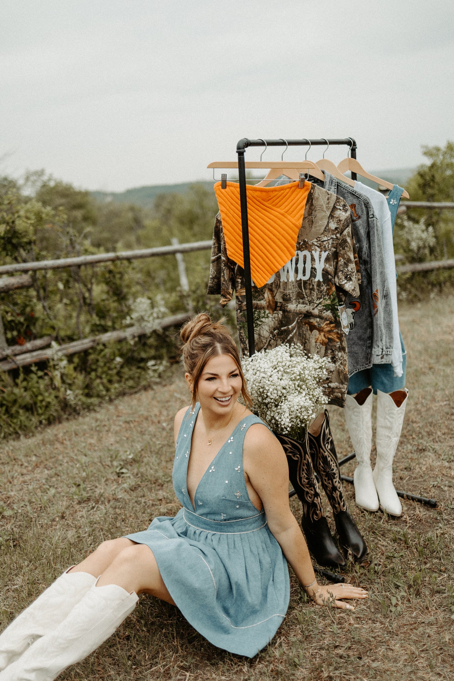 Life For Me Denim Dress
