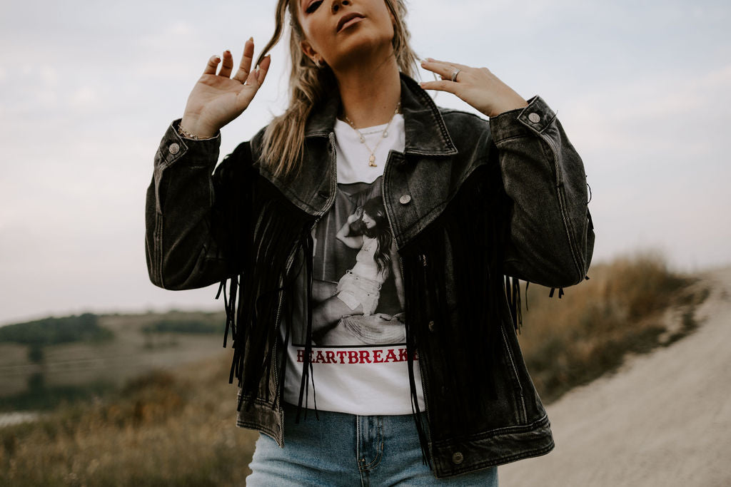 The Demo's Denim Tassle Jacket