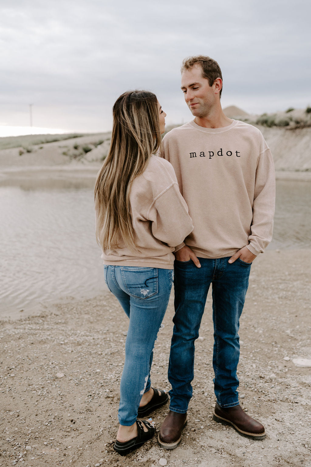Unisex Mapdot Corded Crewneck - 2 Options