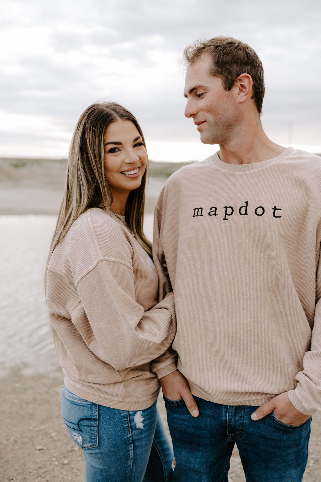Unisex Mapdot Corded Crewneck - 2 Options