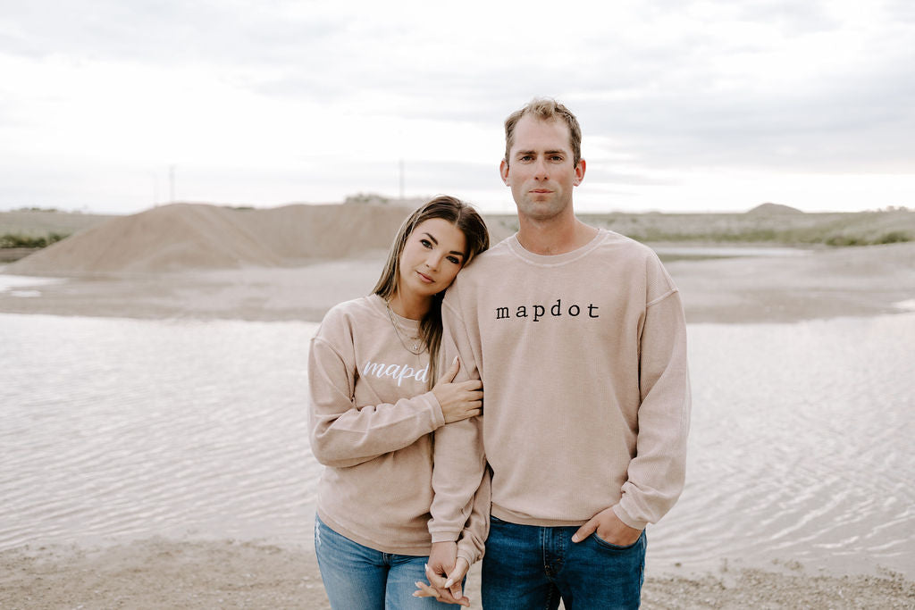 Unisex Mapdot Corded Crewneck - 2 Options