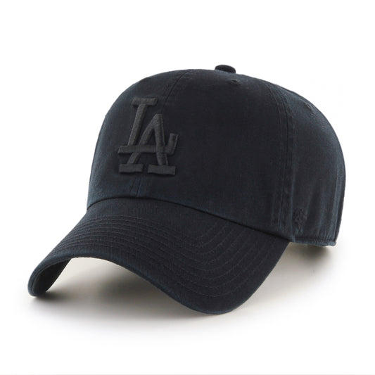 47 Brand | Los Angeles Dodgers Clean Up Cap | Blk on Blk