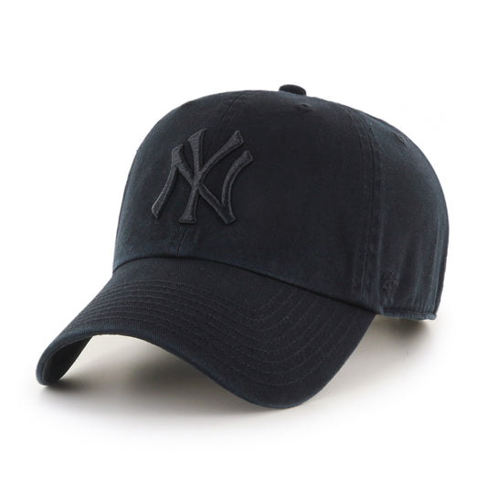 47 Brand | New York Yankees Clean Up Cap | Blk on Blk