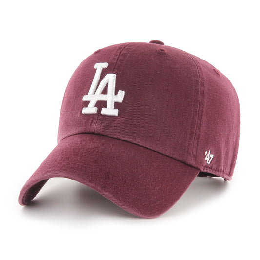 47 Brand | Los Angeles Dodgers | Clean Up Cap | Dark Maroon