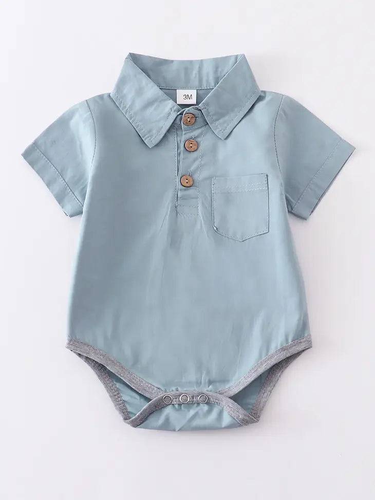 Collared Button Down Romper | 2 Colour Options