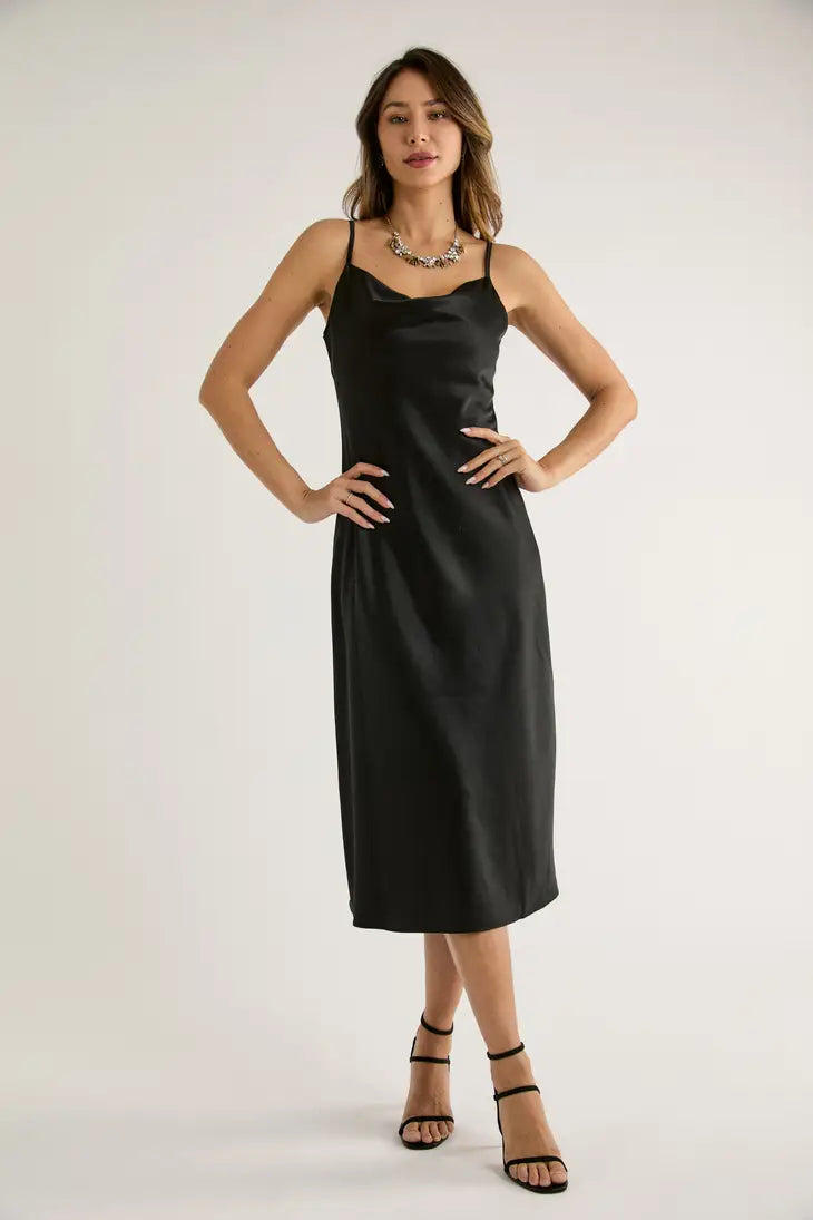 Satin Midi Dress