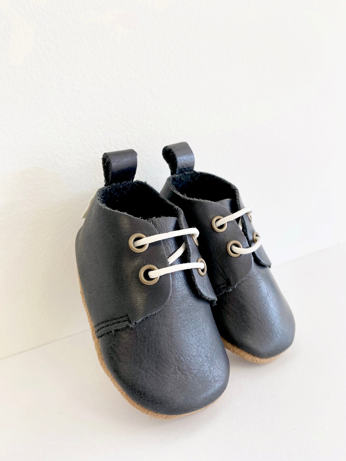 Premium Leather Oxfords Soft Sole Black