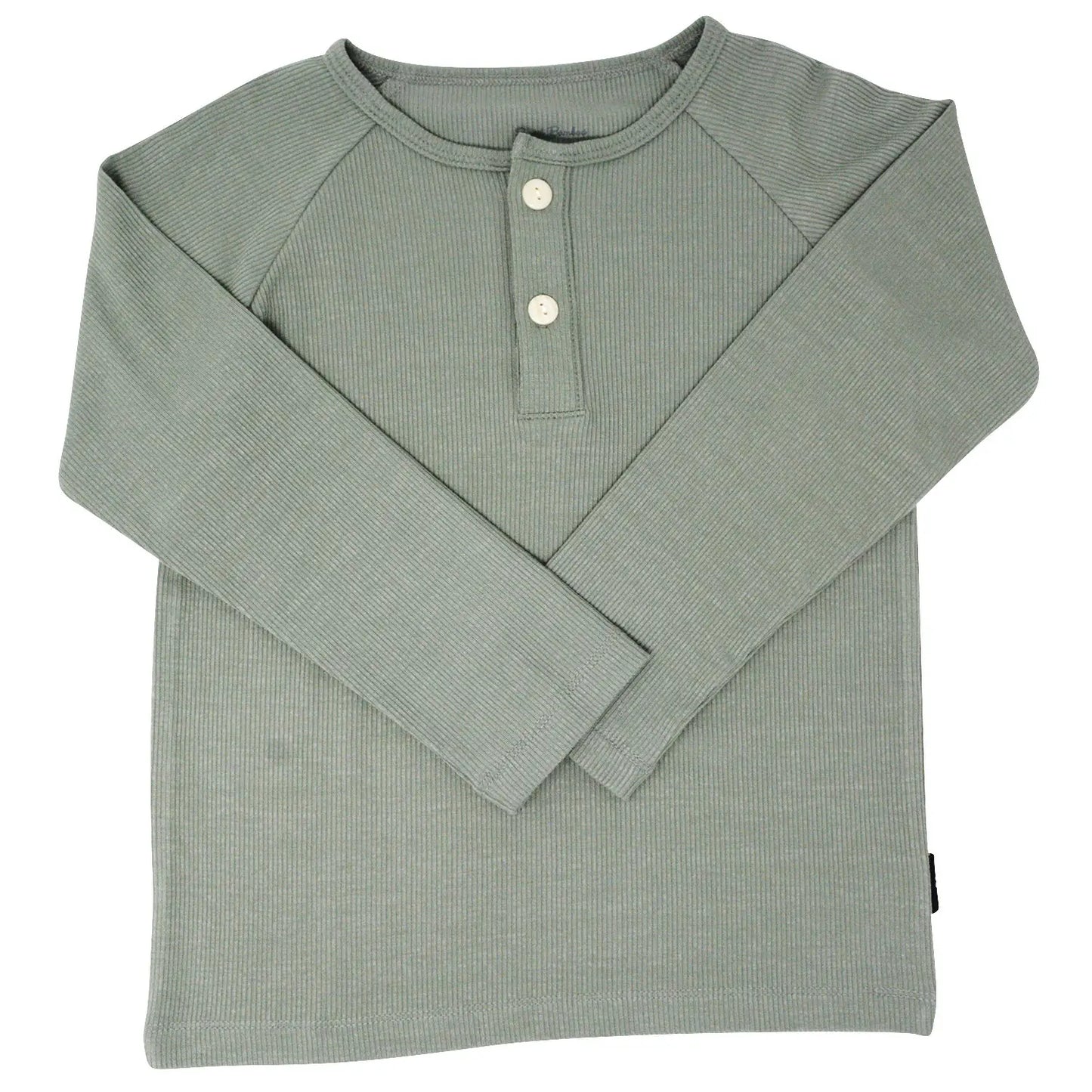 Ribbed Button Detail Long Sleeve | 3 Colour Options