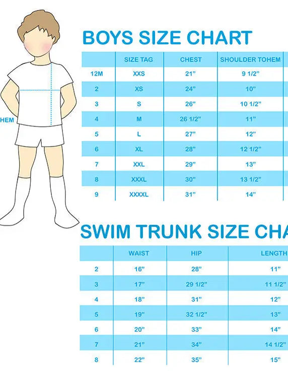 Striped Swimming Trunks - 2 Color Options