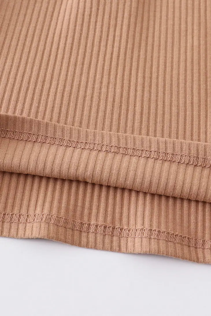Button Ribbed Top | 2 Colour Options