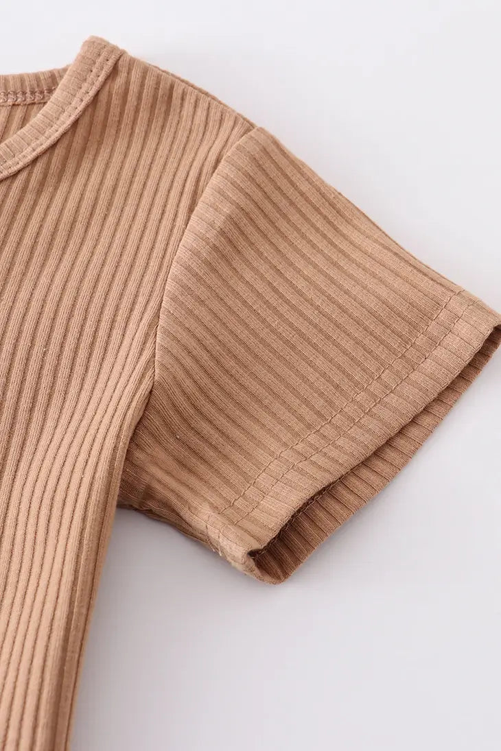 Button Ribbed Top | 2 Colour Options