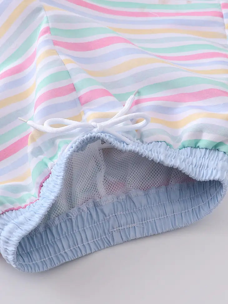 Striped Swimming Trunks - 2 Color Options
