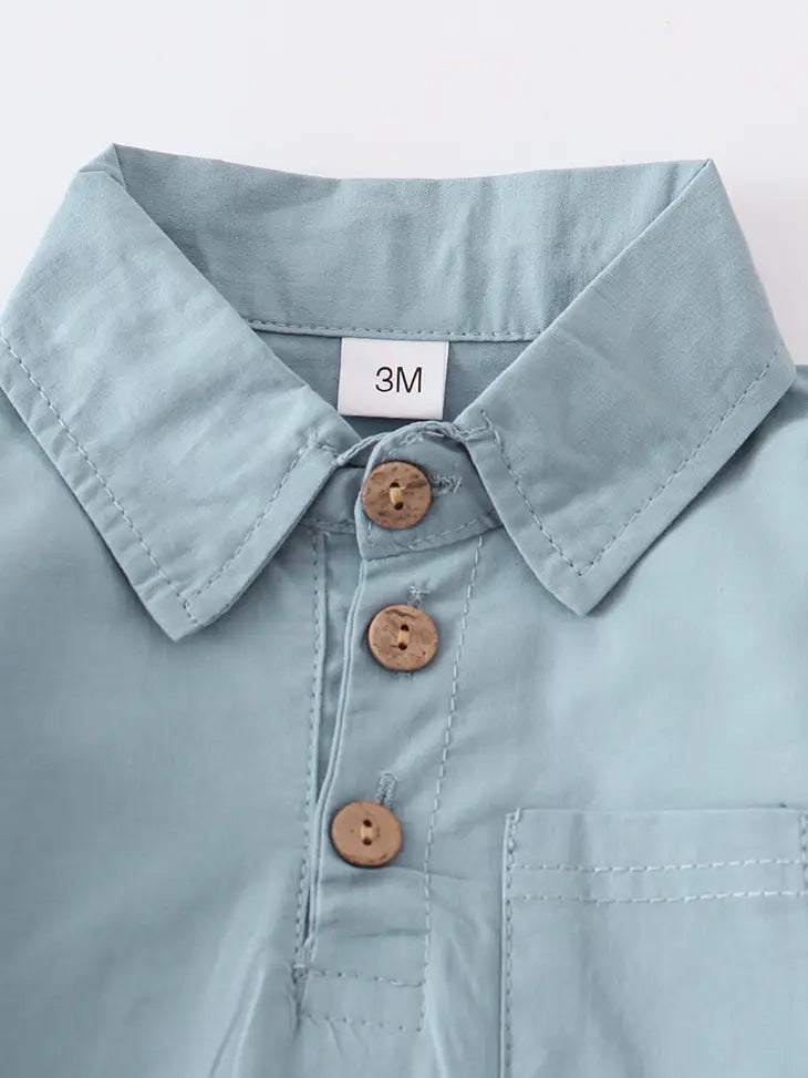 Collared Button Down Romper | 2 Colour Options